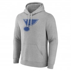 Толстовка St. Louis Blues Personalized Name & Number - Heather Gray