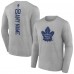 Именная футболка с длинным рукавом Toronto Maple Leafs - Heather Gray