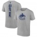 Vancouver Canucks Heather Gray Personalized Name & Number T-Shirt