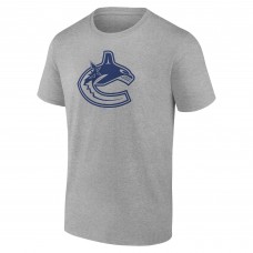 Vancouver Canucks Heather Gray Personalized Name & Number T-Shirt