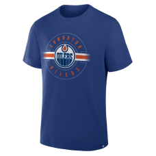 Футболка Edmonton Oilers Fanatics Blue Legacy Cross Check