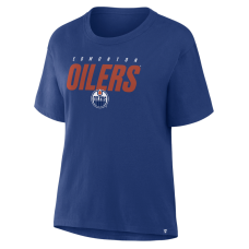 Женская футболка Edmonton Oilers Fanatics Royal Fundamentals Legacy