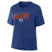Женская футболка Edmonton Oilers Fanatics Royal Fundamentals Legacy