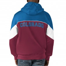 Толстовка на молнии Colorado Avalanche Starter Power Forward - Burgundy/Blue