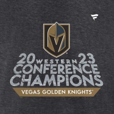 Футболка Vegas Golden Knights 2023 Western Conference Champions Locker Room - Heather Charcoal