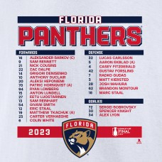 Florida Panthers 2023 Stanley Cup Final Roster T-Shirt - White