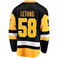 Игровая джерси Kris Letang Pittsburgh Penguins Fanatics Branded Home Breakaway - Black