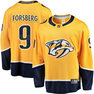 Игровая джерси Filip Forsberg Nashville Predators Home Breakaway - Gold