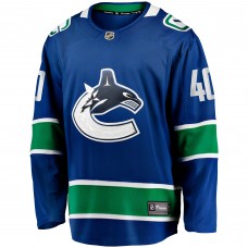 Джерси Vancouver Canucks Elias Pettersson Fanatics Blue Home Breakaway