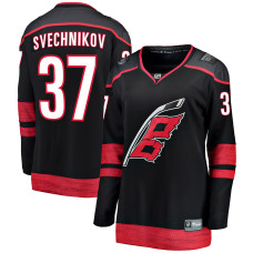 Женская Джерси Carolina Hurricanes Andrei Svechnikov Fanatics Black Home Breakaway