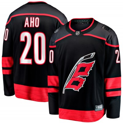 Игровая джерси Sebastian Aho Carolina Hurricanes Home Breakaway - Black