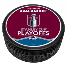 Colorado Avalanche 2023 Stanley Cup Playoffs Hockey Puck - Maroon