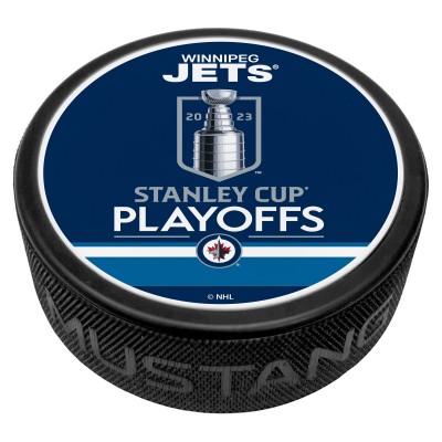 Winnipeg Jets Blue 2023 Stanley Cup Playoffs Hockey Puck