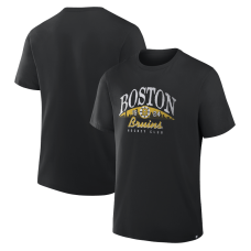Футболка Boston Bruins Fanatics Black Legacy Cross Check Футболка Boston Bruins Fanatics Black Legacy Cross Check