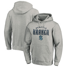 Seattle Kraken Gray Team Lockup Pullover Hoodie