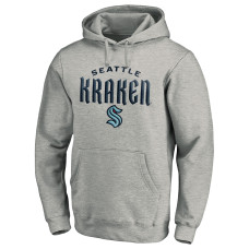 Seattle Kraken Gray Team Lockup Pullover Hoodie