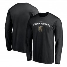 Футболка с длинным рукавом Vegas Golden Knights Black Team Lockup