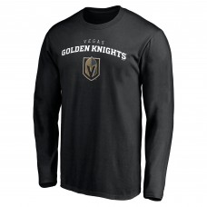 Футболка с длинным рукавом Vegas Golden Knights Black Team Lockup