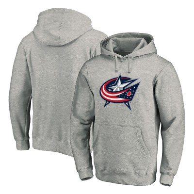 Толстовка Columbus Blue Jackets Primary Logo - Gray