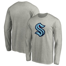 Seattle Kraken Gray Primary Logo Long Sleeve T-Shirt Seattle Kraken Gray Primary Logo Long Sleeve T-Shirt