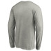 Seattle Kraken Gray Primary Logo Long Sleeve T-Shirt