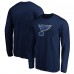 Футболка с длинным рукавом St. Louis Blues Primary Logo - Navy