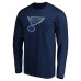 Футболка с длинным рукавом St. Louis Blues Primary Logo - Navy