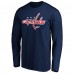 Футболка с длинным рукавом Washington Capitals Primary Logo - Navy