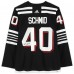 Игровая джерси Akira Schmid New Devils Autographed Fanatics Authentic Black Alternate adidas Authentic