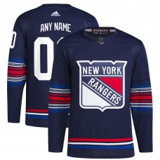 Именная игровая джерси New York Rangers adidas  Alternate  Primegreen Authentic - Navy
