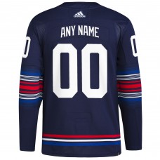 Именная игровая джерси New York Rangers adidas  Alternate  Primegreen Authentic - Navy