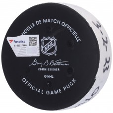 Шайба с автографом Claude Giroux Ottawa Senators Fanatics Authentic Game-Used Goal from March 2, 2023 vs. New York Rangers