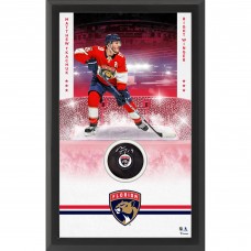 Matthew Tkachuk Florida Panthers Autographed Fanatics Authentic Framed Hockey Puck Shadowbox