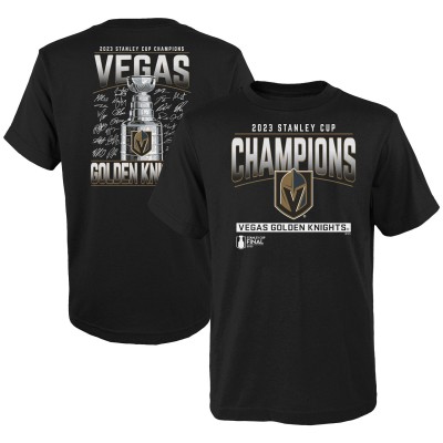 Футболка Vegas Golden Knights Fanatics Youth 2023 Stanley Cup Champions Signature Roster - Black