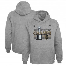Толстовка Vegas Golden Knights Fanatics Youth 2023 Stanley Cup Champions Locker Room - Heather Gray