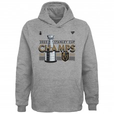 Толстовка Vegas Golden Knights Fanatics Youth 2023 Stanley Cup Champions Locker Room - Heather Gray