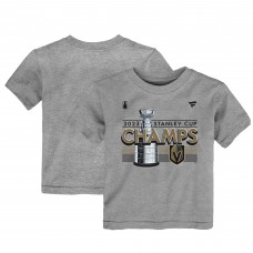 Футболка Toddler Vegas Golden Knights Fanatics Heather Gray 2023 Stanley Cup Champions Locker Room