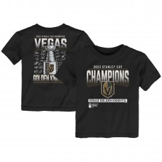 Футболка Toddler Vegas Golden Knights Fanatics Black 2023 Stanley Cup Champions Signature Roster