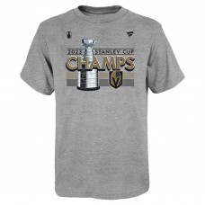 Футболка Preschool Vegas Golden Knights Fanatics Heather Gray 2023 Stanley Cup Champions Locker Room