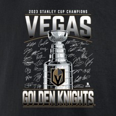 Чемпионская футболка Vegas Golden Knights 2023 Stanley Cup Champions Signature Roster - Black