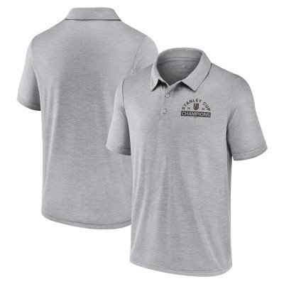 Vegas Golden Knights Fanatics Heather Gray 2023 Stanley Cup Champions Polo