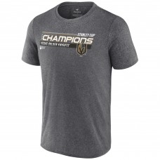 Чемпионская футболка Vegas Golden Knights 2023 Stanley Cup Champions Shift Performance - Heather Charcoal