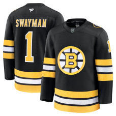 Джерси Boston Bruins Jeremy Swayman Fanatics Black Home Premium