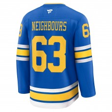 Джерси St. Louis Blues Jake Neighbours Fanatics Blue Home Premium