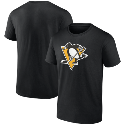 Футболка Pittsburgh Penguins Logo Athletic Black Essential