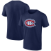 Футболка Montreal Canadiens Logo Athletic Navy Essential