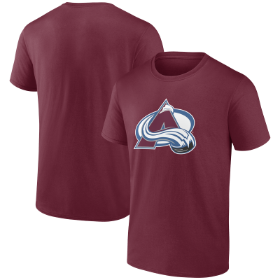 Colorado Avalanche Logo Athletic Burgundy Essential T-Shirt