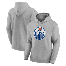 Толстовка Edmonton Oilers Logo Athletic Heather Gray Essential Толстовка Edmonton Oilers Logo Athletic Heather Gray Essential