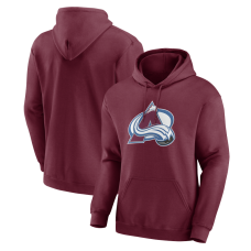 Colorado Avalanche Logo Athletic Burgundy Essential Hoodie