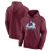 Colorado Avalanche Logo Athletic Burgundy Essential Hoodie
